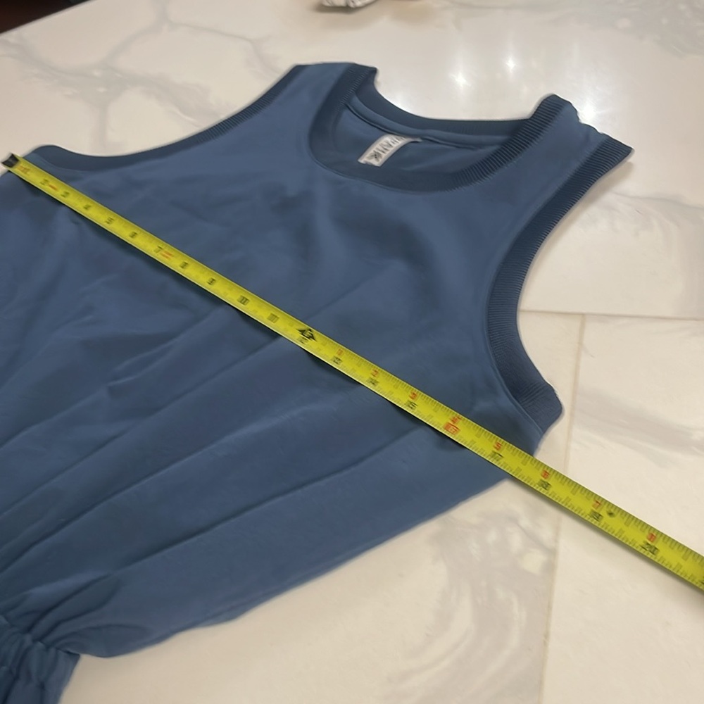 Kyodan Outdoor Blue Dress with tie at waist - Picture 6 of 9